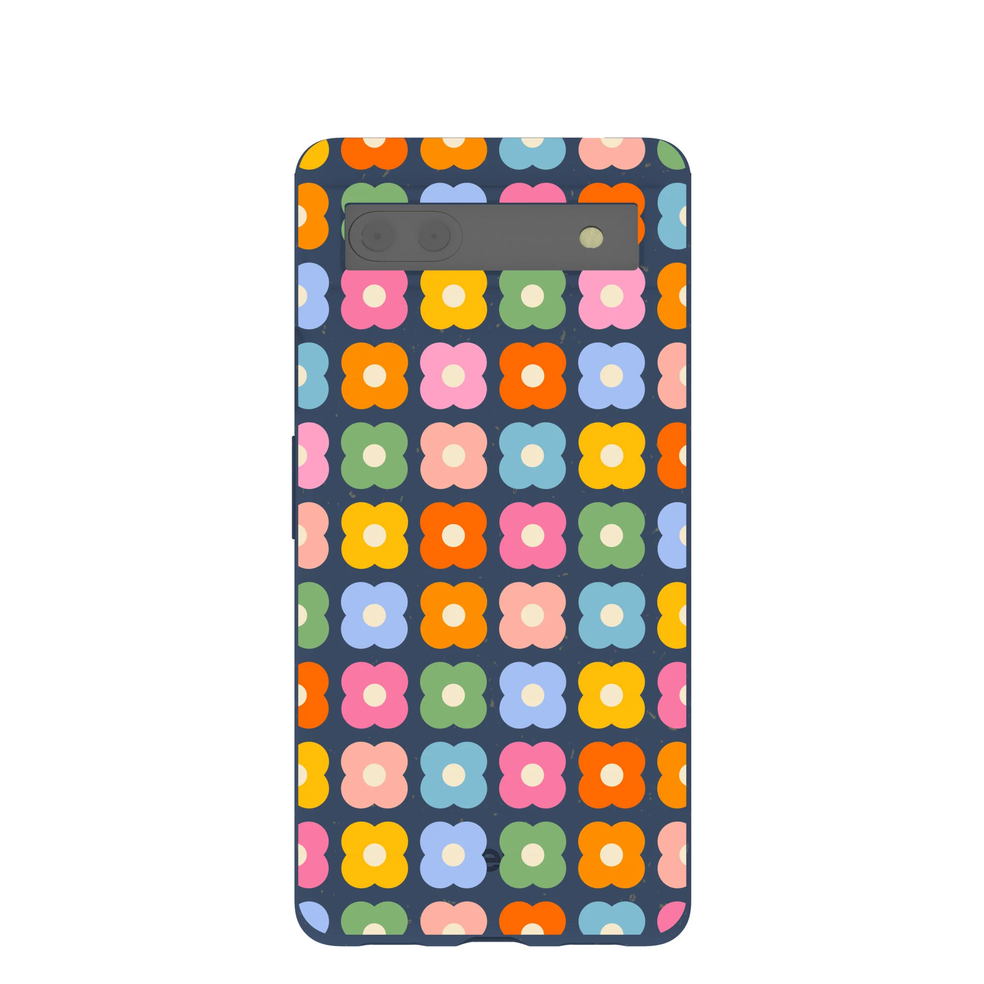 Navy Blue Petal Pop Google Pixel 6a Case