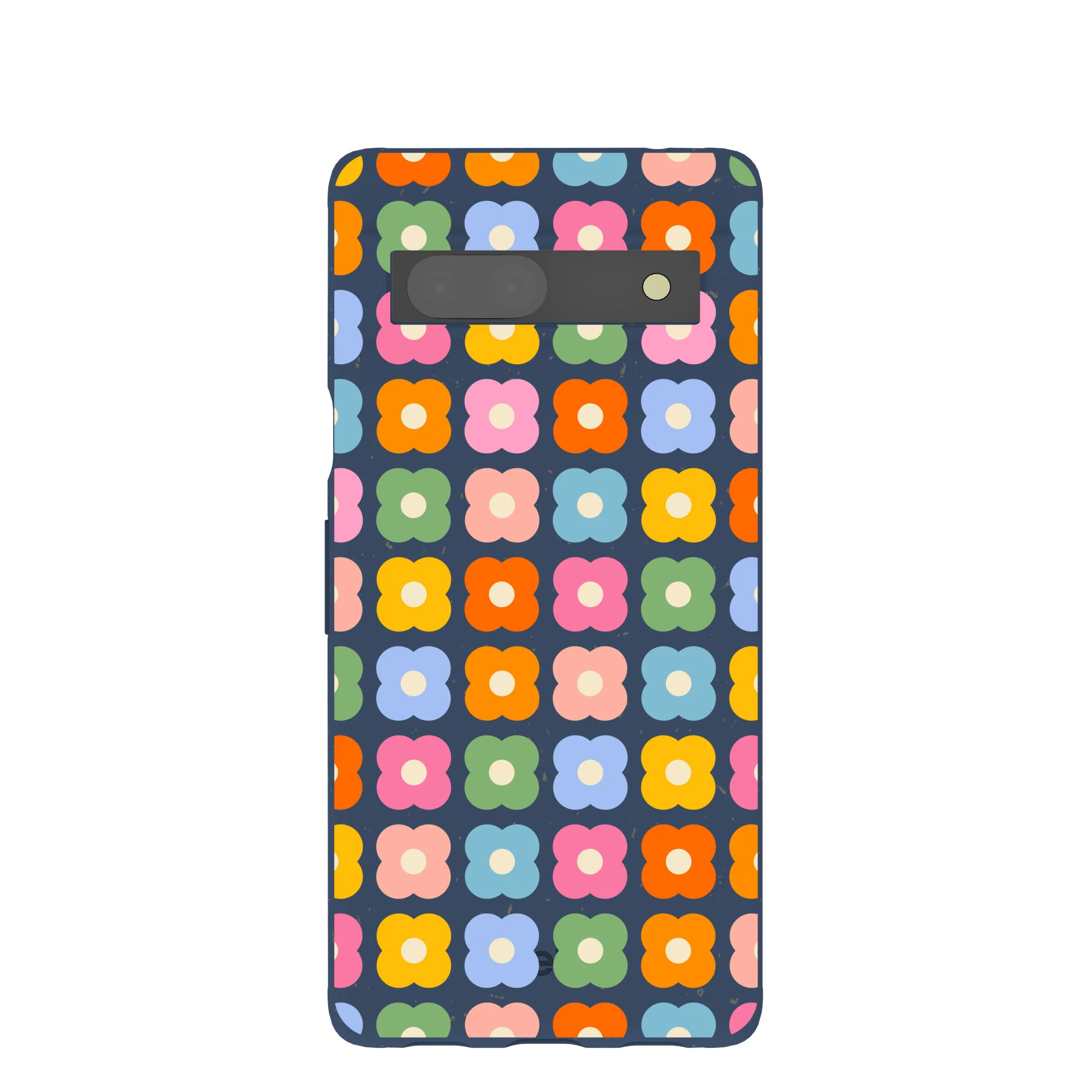 Navy Blue Petal Pop Google Pixel 7a Case