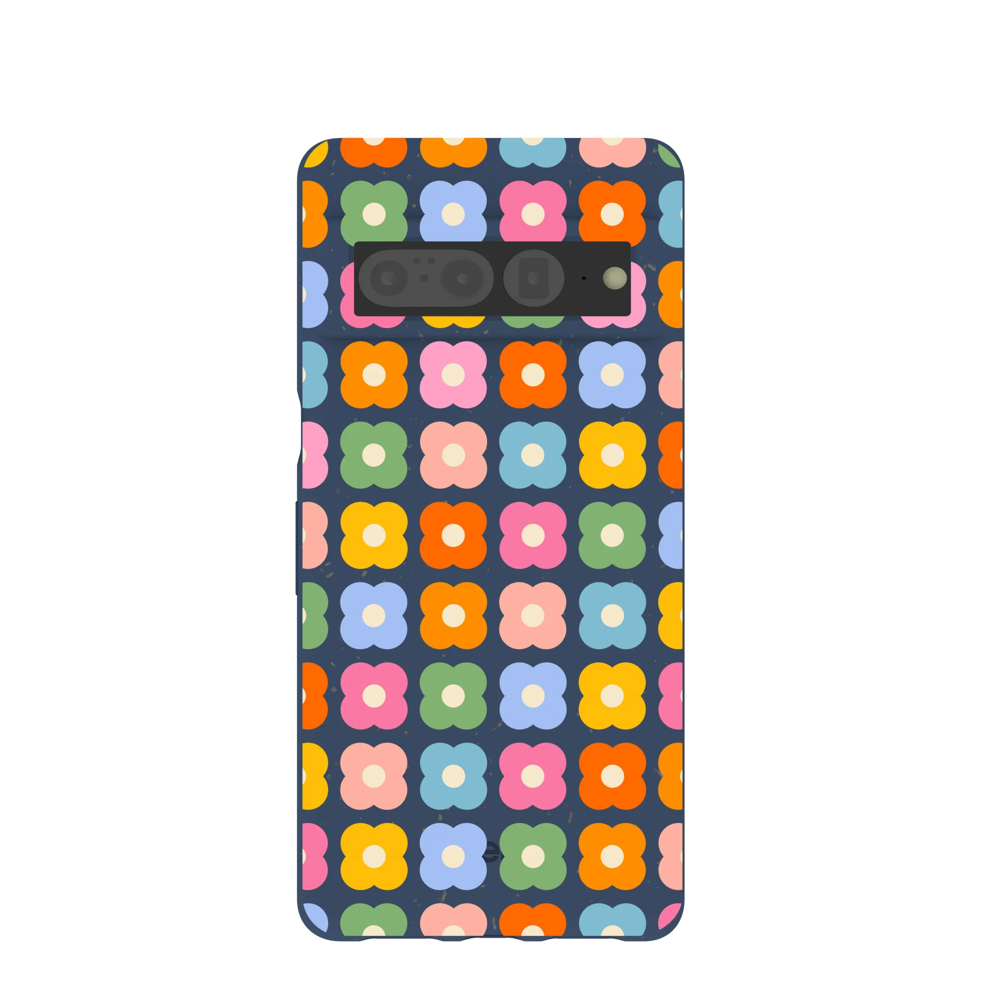Navy Blue Petal Pop Google Pixel 7 Pro Case