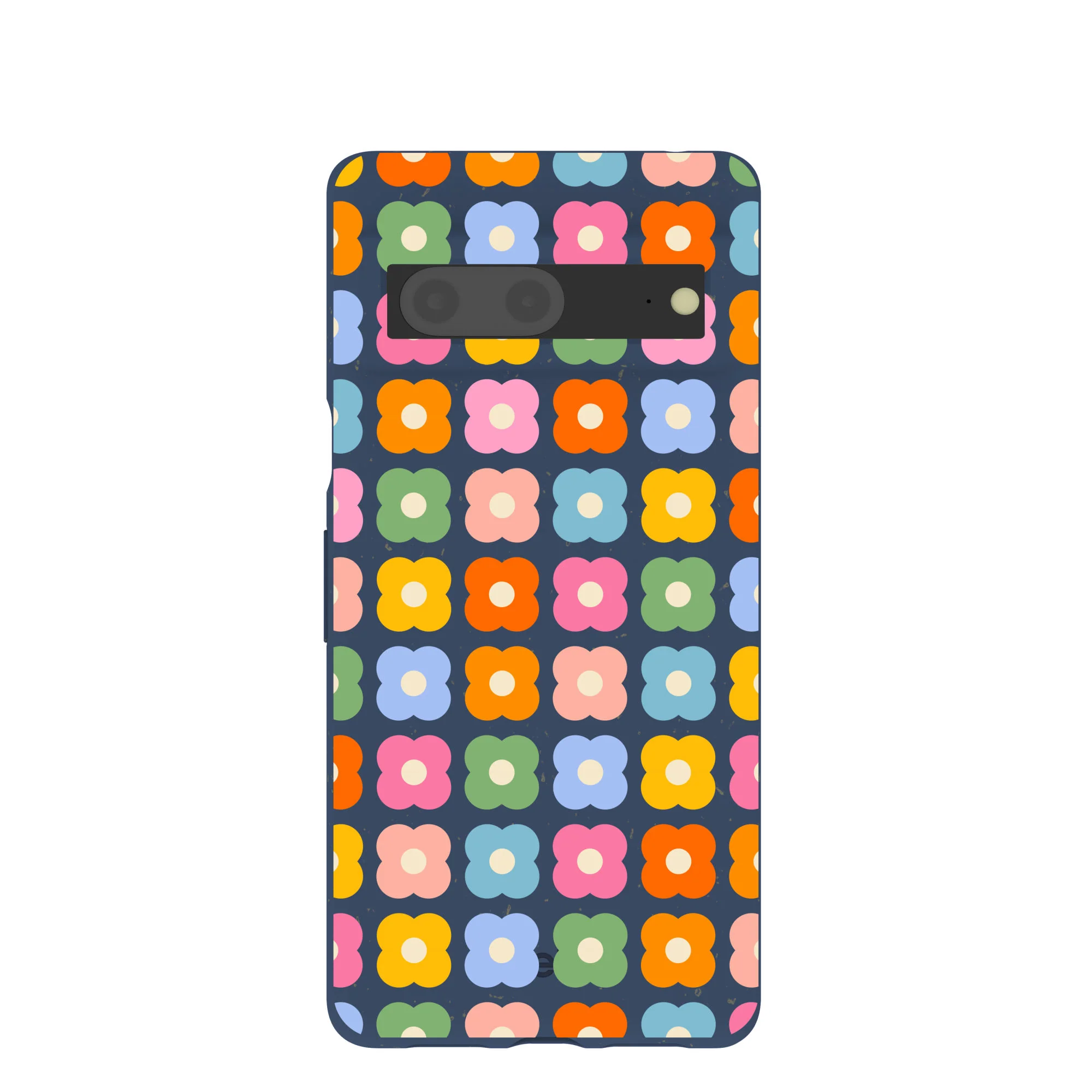 Navy Blue Petal Pop Google Pixel 7 Case