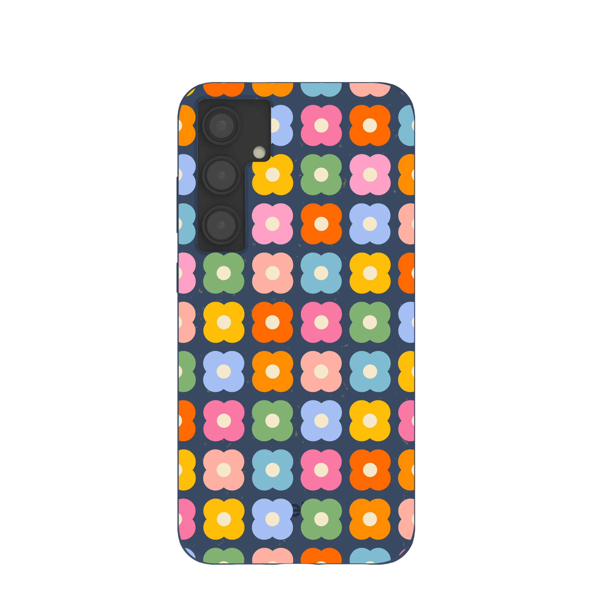 Navy Blue Petal Pop Samsung Galaxy S24+(Plus) Case