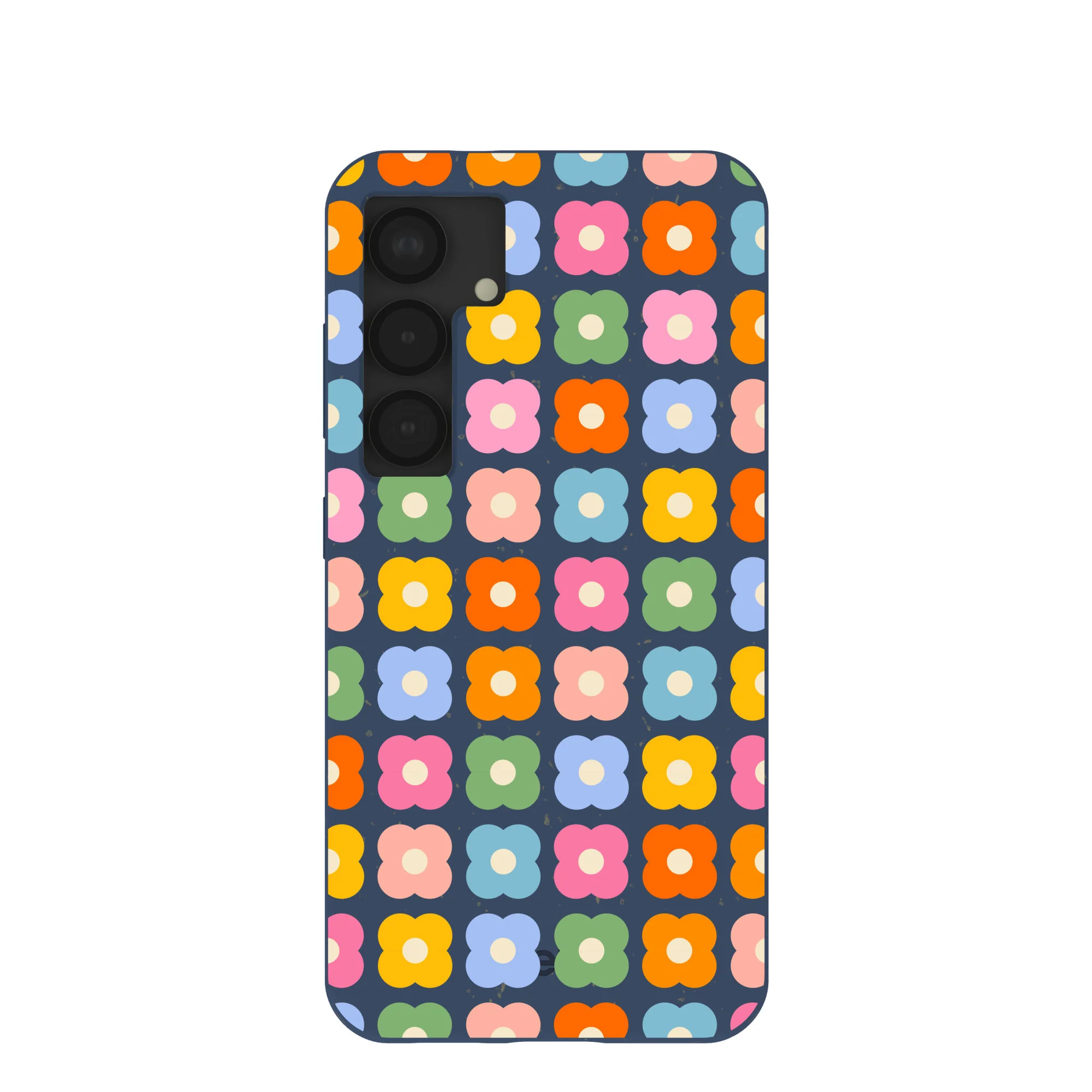 Navy Blue Petal Pop Samsung Galaxy S25 Case