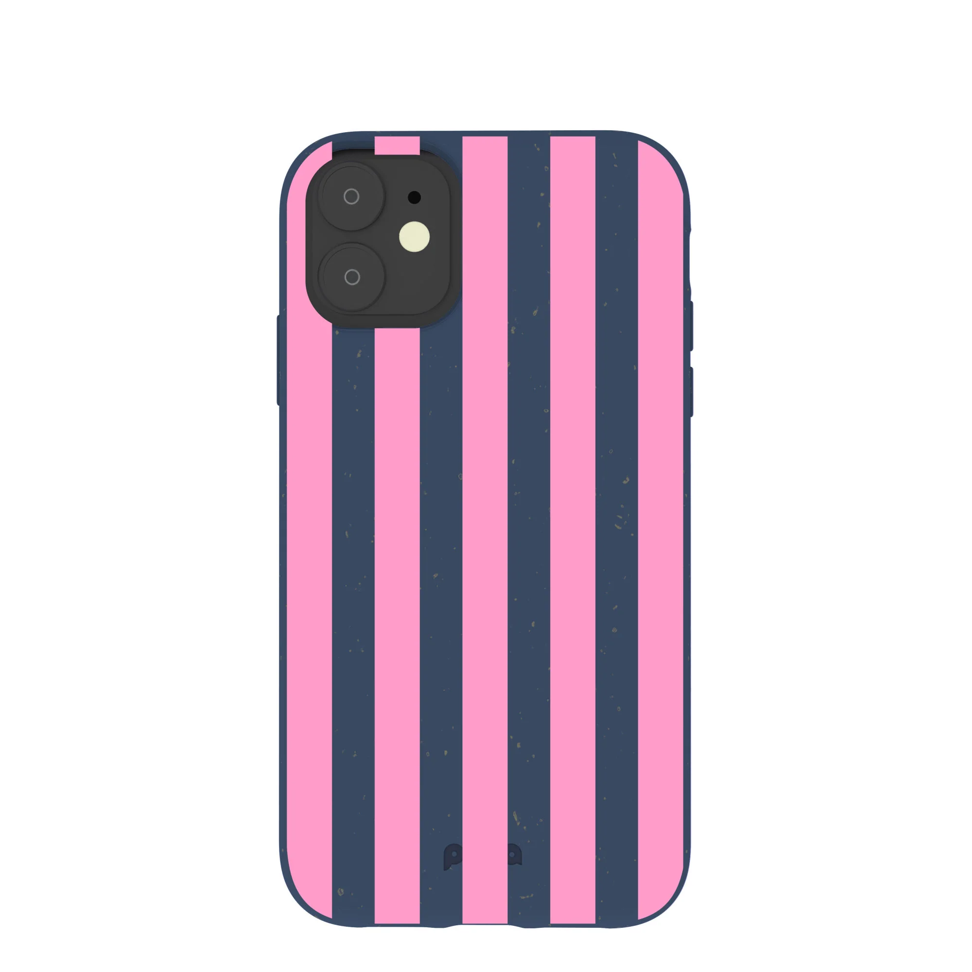 Navy Blue Pink Dream Stripes iPhone 11 Case