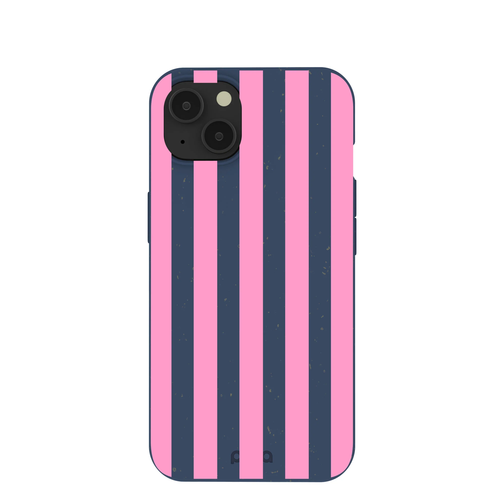 Navy Blue Pink Dream Stripes iPhone 13 Case