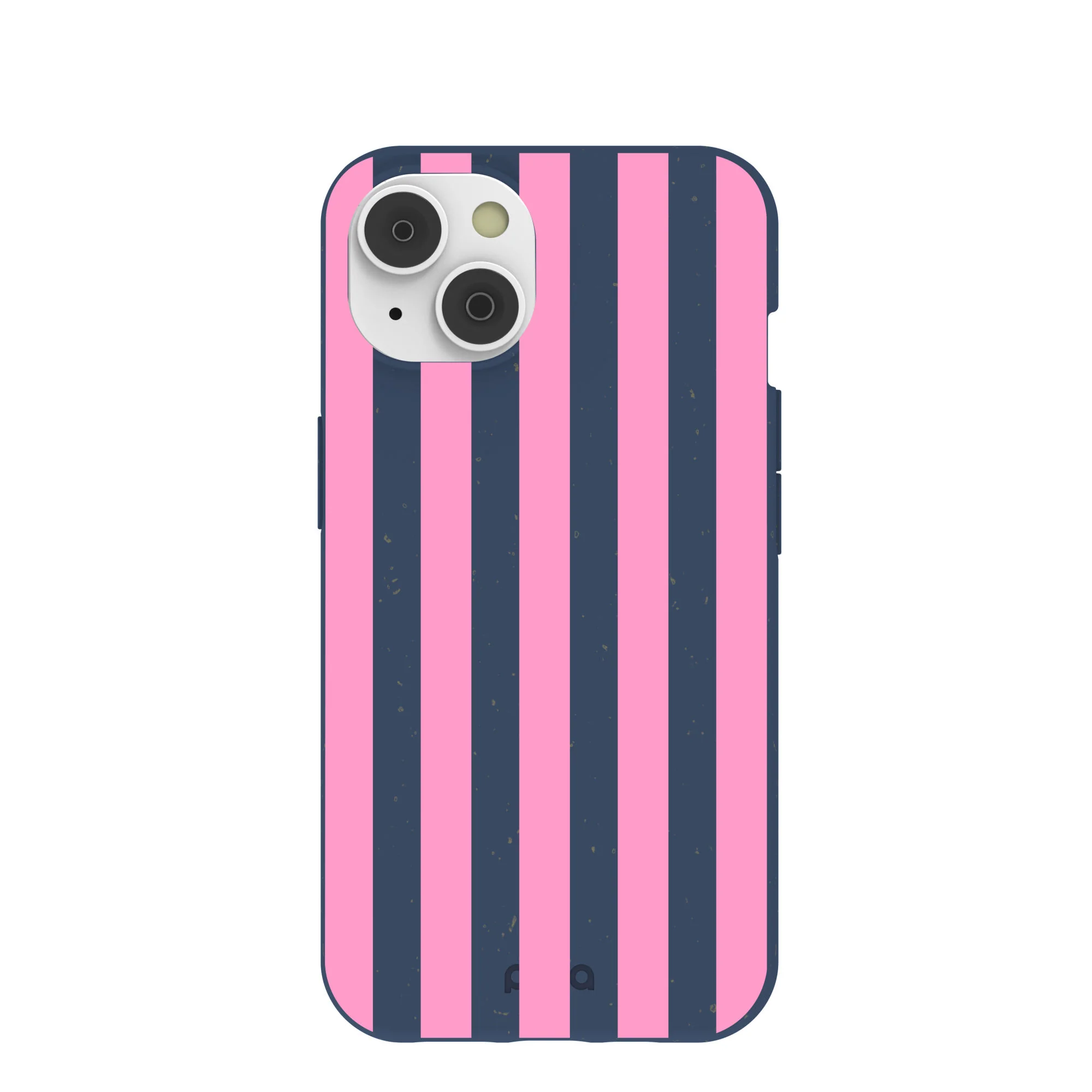 Navy Blue Pink Dream Stripes iPhone 14 Case