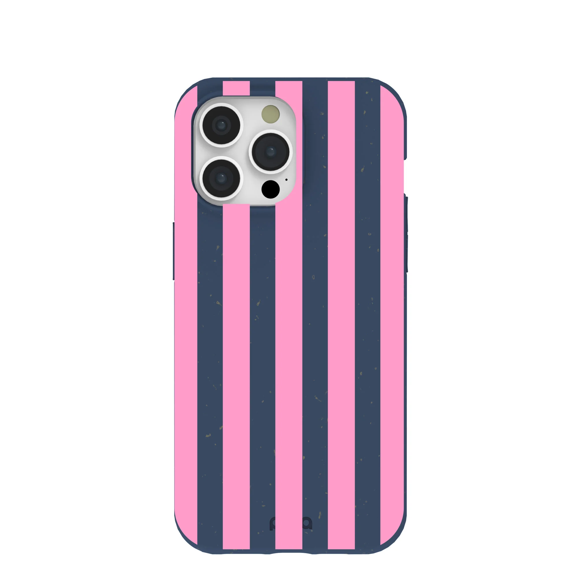 Navy Blue Pink Dream Stripes iPhone 15 Pro Max Case
