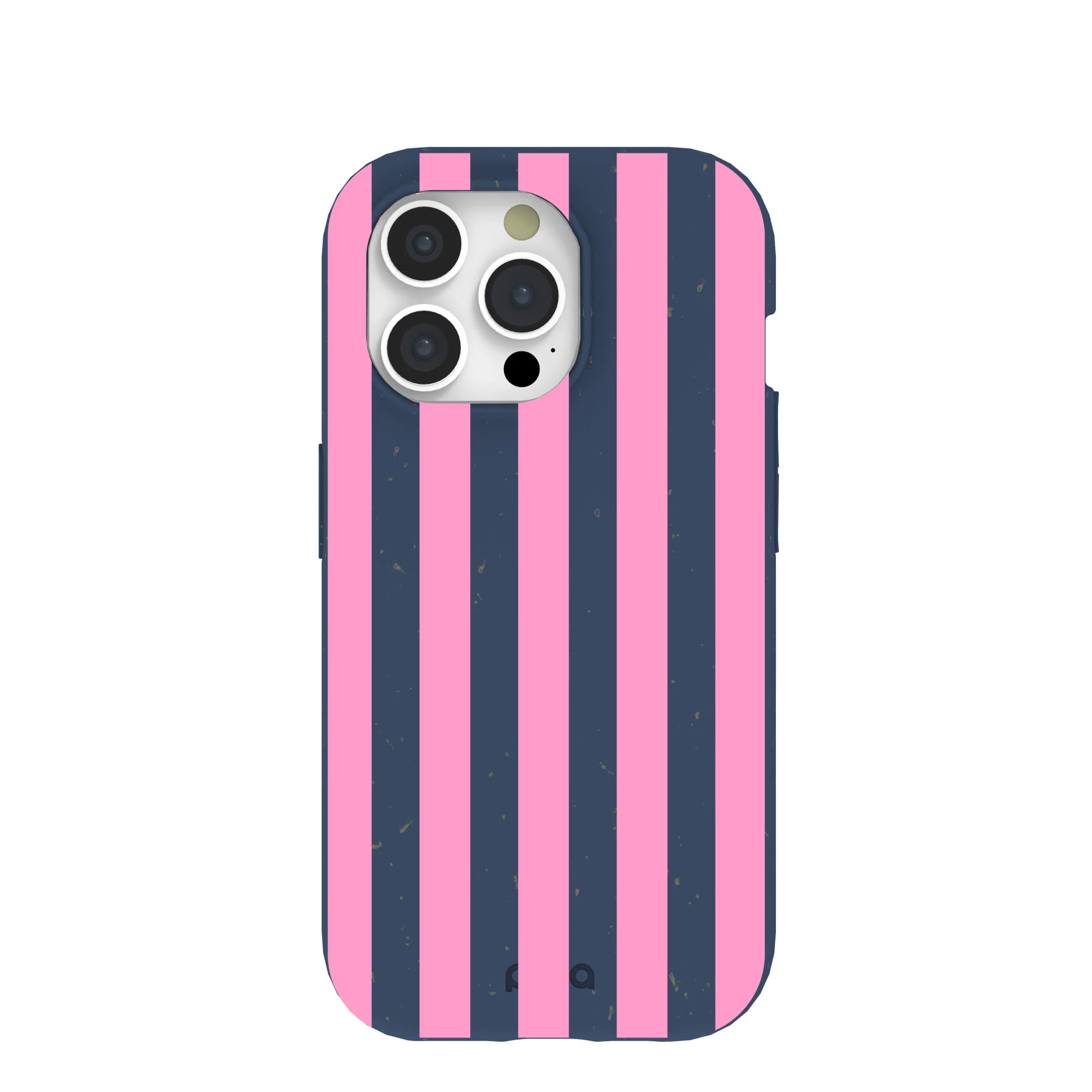 Navy Blue Pink Dream Stripes iPhone 15 Pro Case