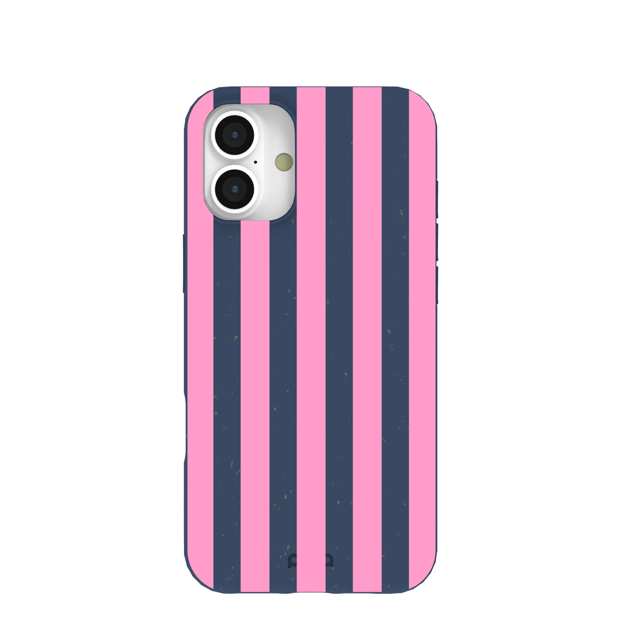 Navy Blue Pink Dream Stripes iPhone 16 Plus Case
