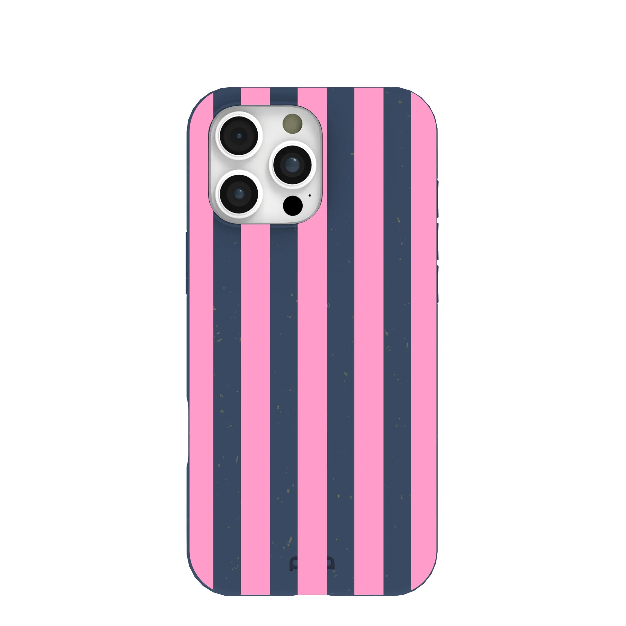 Navy Blue Pink Dream Stripes iPhone 16 Pro Max Case