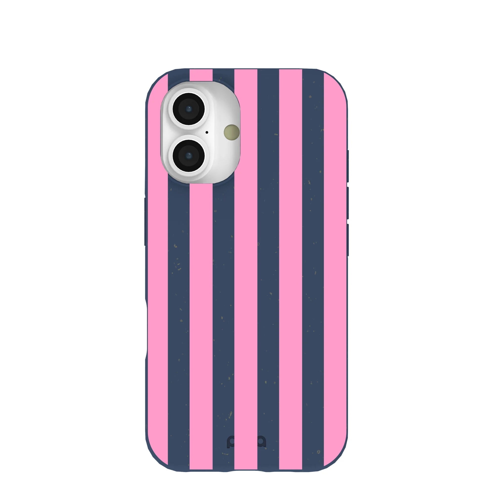 Navy Blue Pink Dream Stripes iPhone 16 Case