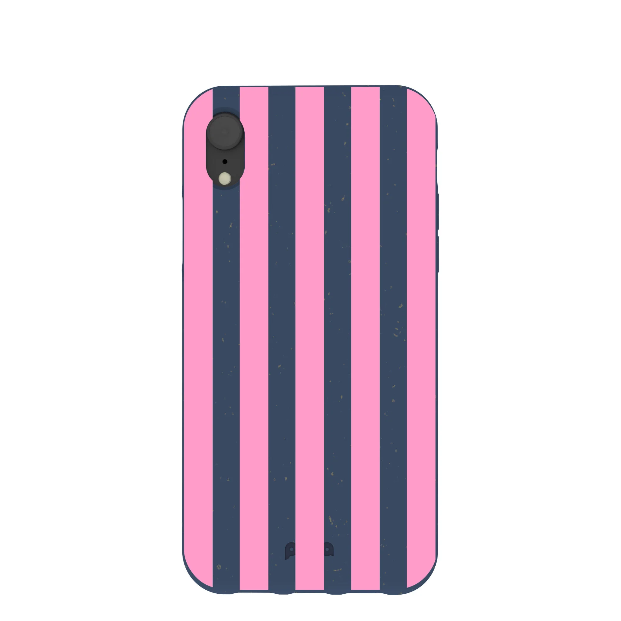 Navy Blue Pink Dream Stripes iPhone XR Case