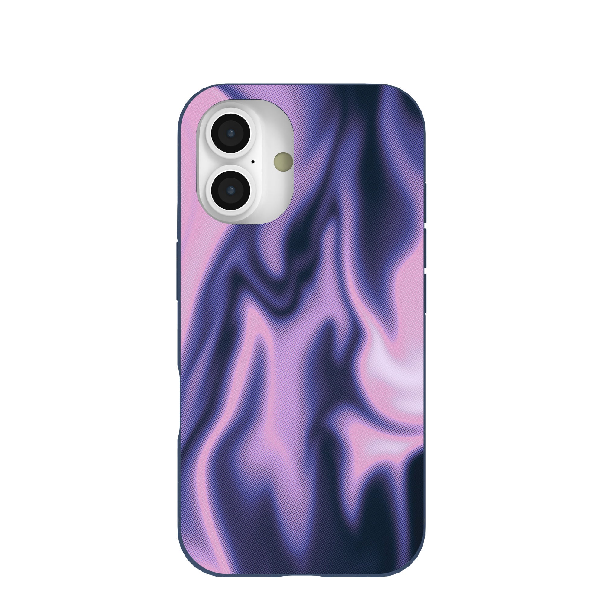 Navy Blue Pink Heat iPhone 16 Case