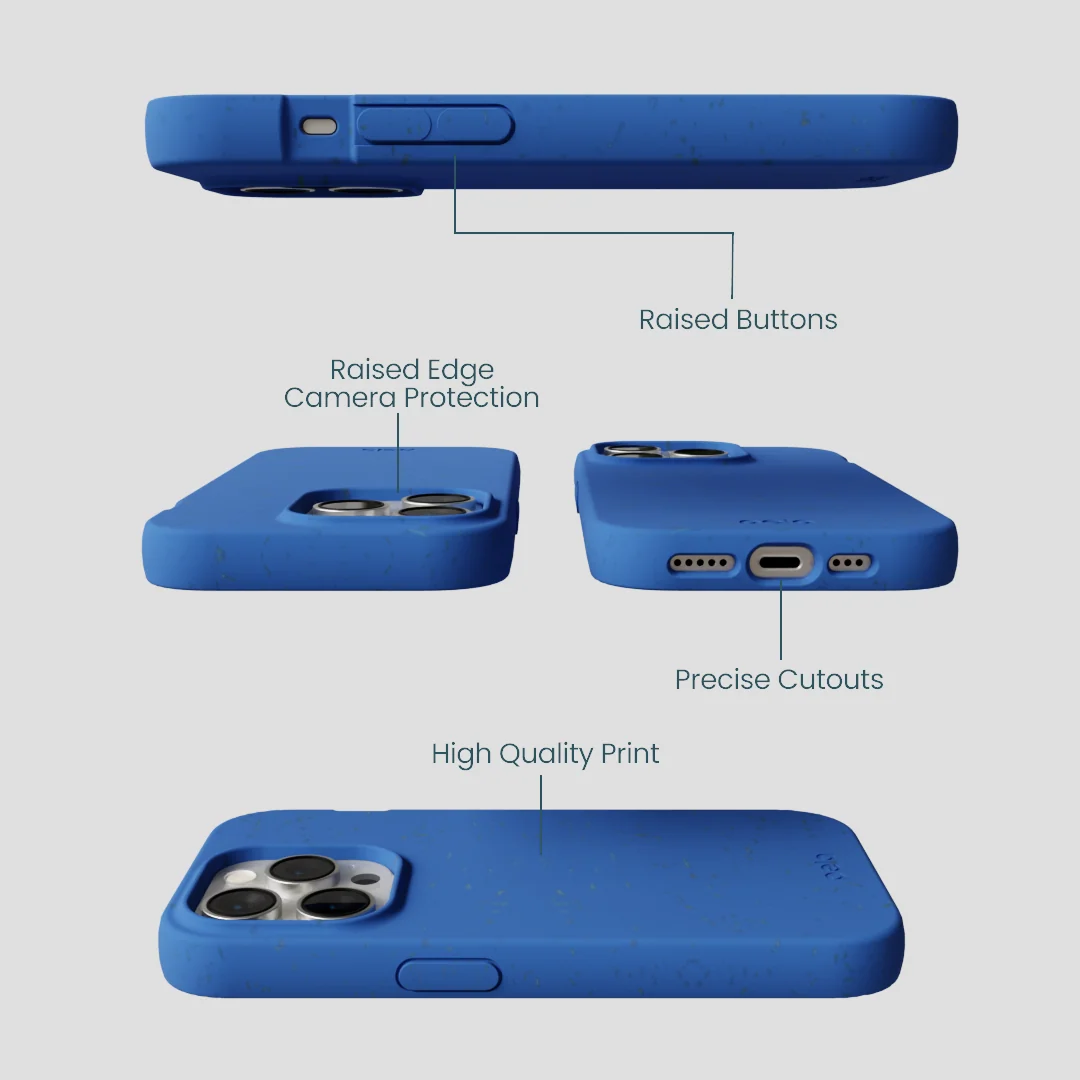 Electric Blue iPhone 14 Pro Case
