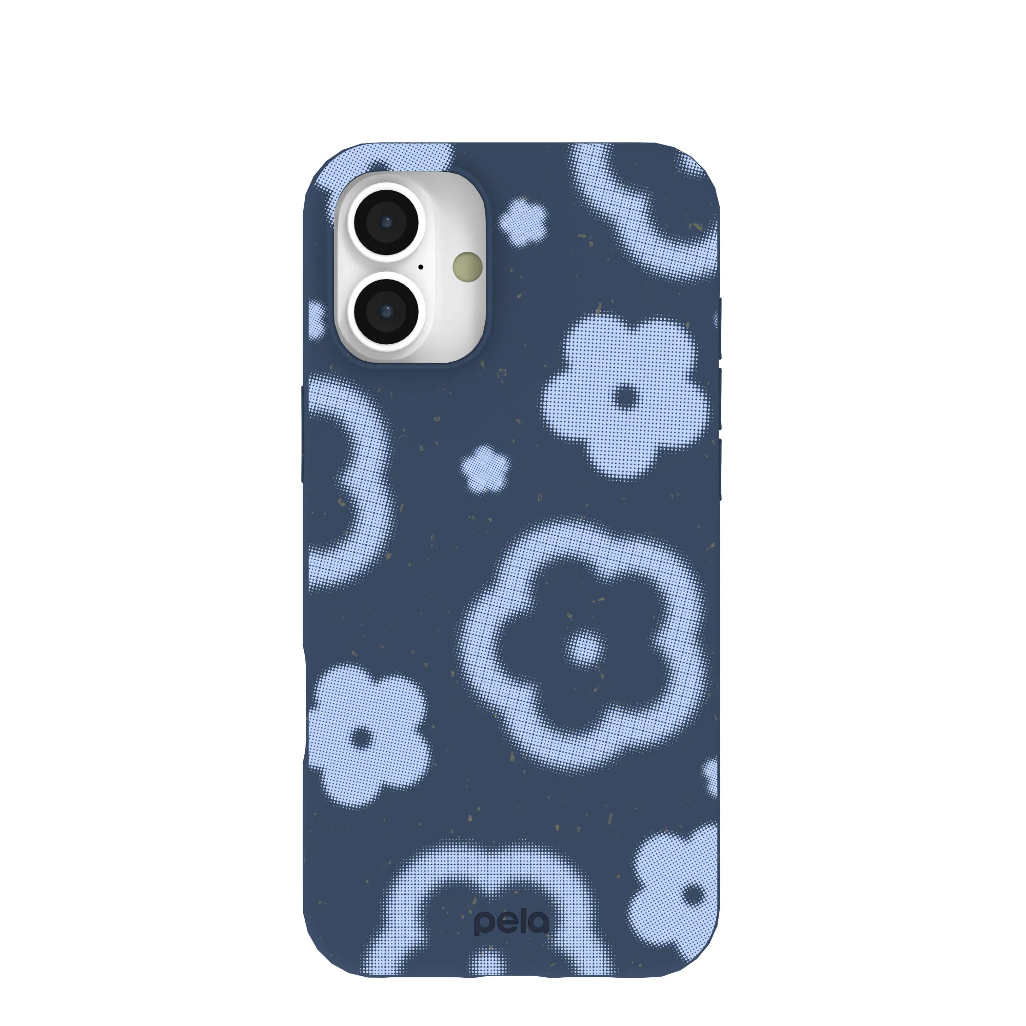 Navy Blue Poppie iPhone 16 Plus Case