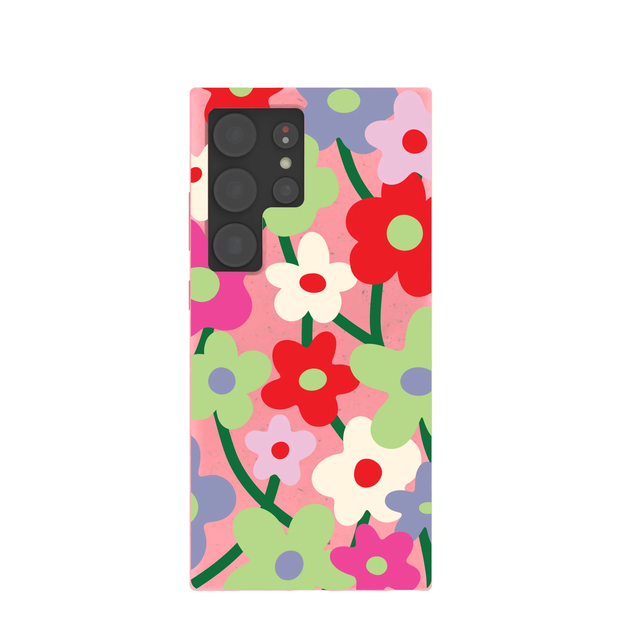 Bubblegum Pink Poppy Flora Samsung Galaxy S24 Ultra Case