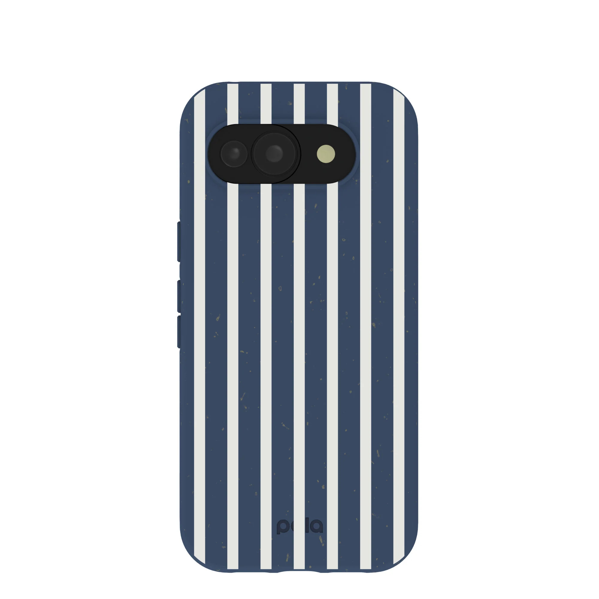 Navy Blue Sailor Stripes Vertical Google Pixel 10a Case