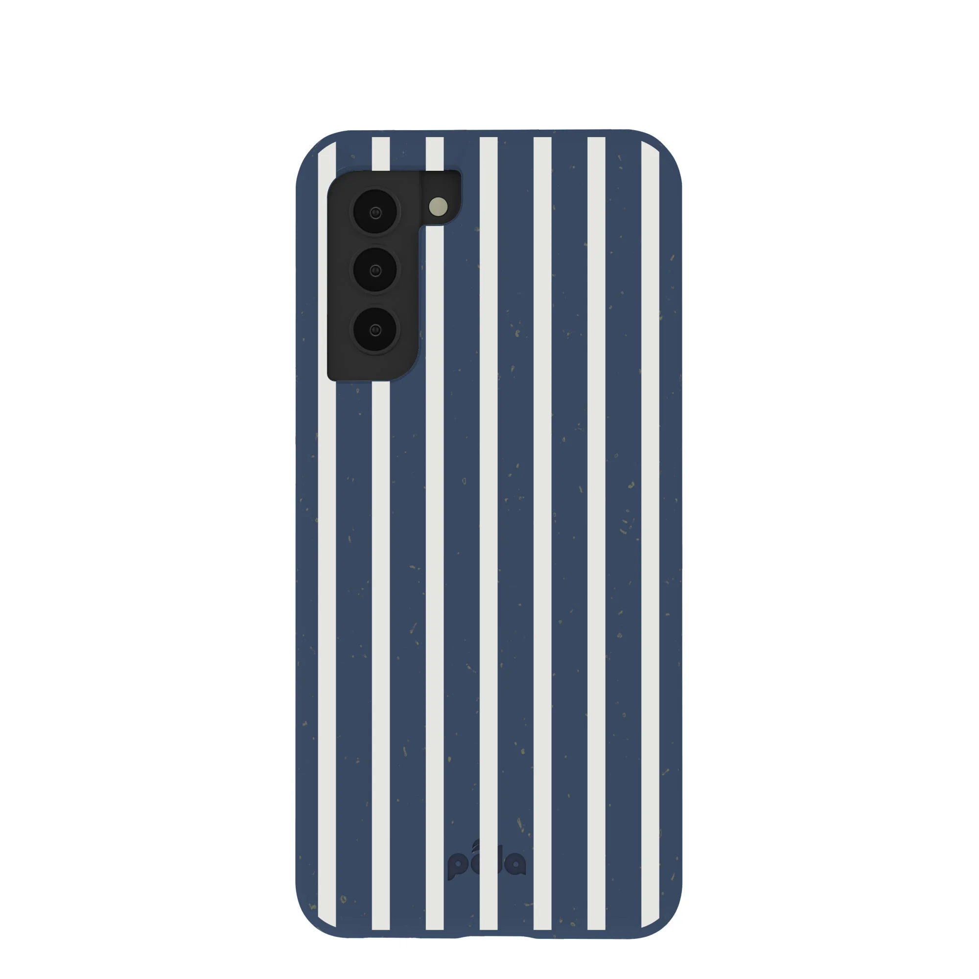 Navy Blue Sailor Stripes Vertical Samsung Galaxy S21 Case