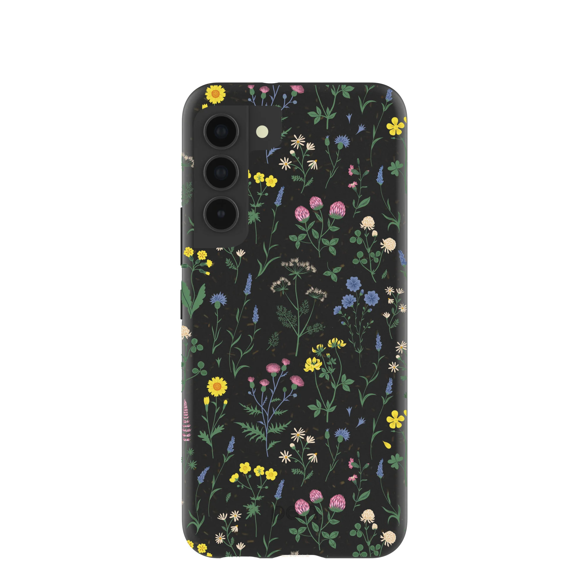 Black Shadow Blooms Samsung Galaxy S22 Case