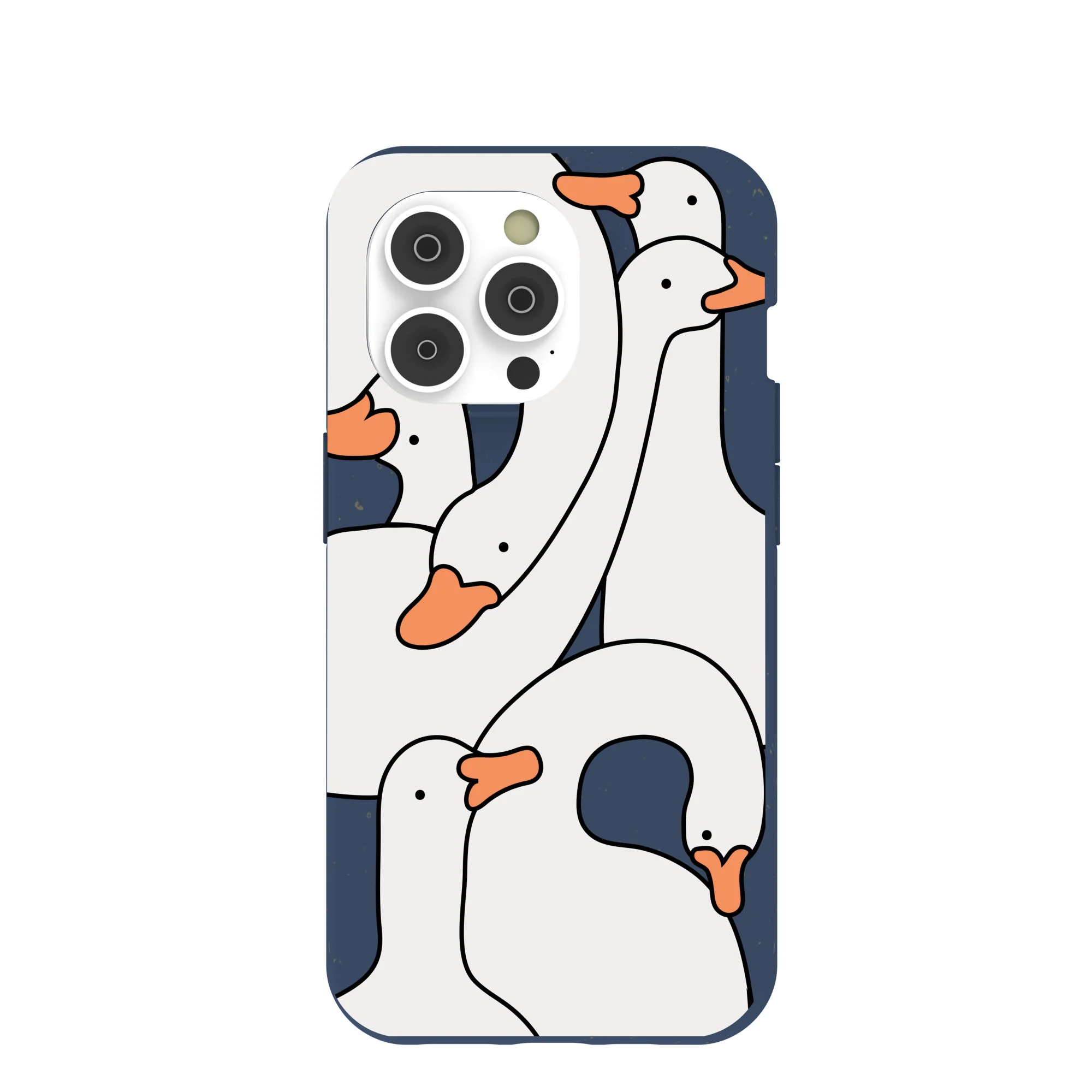 Navy Blue Silly Goose iPhone 14 Pro Case