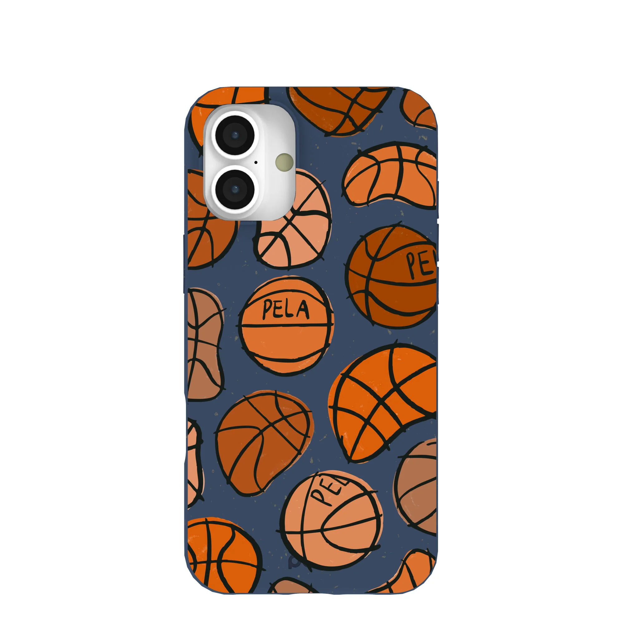 Navy Blue Slam Dunking iPhone 16 Plus Case