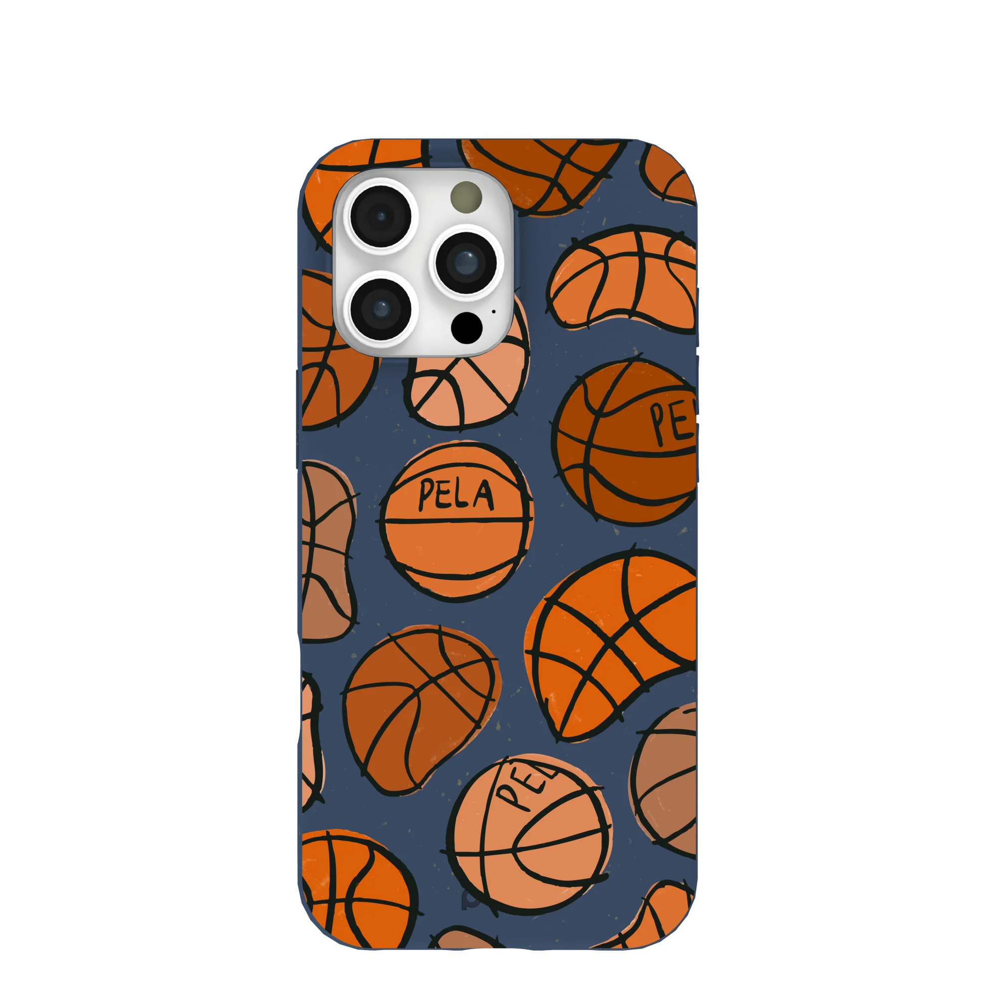 Navy Blue Slam Dunking iPhone 16 Pro Max Case