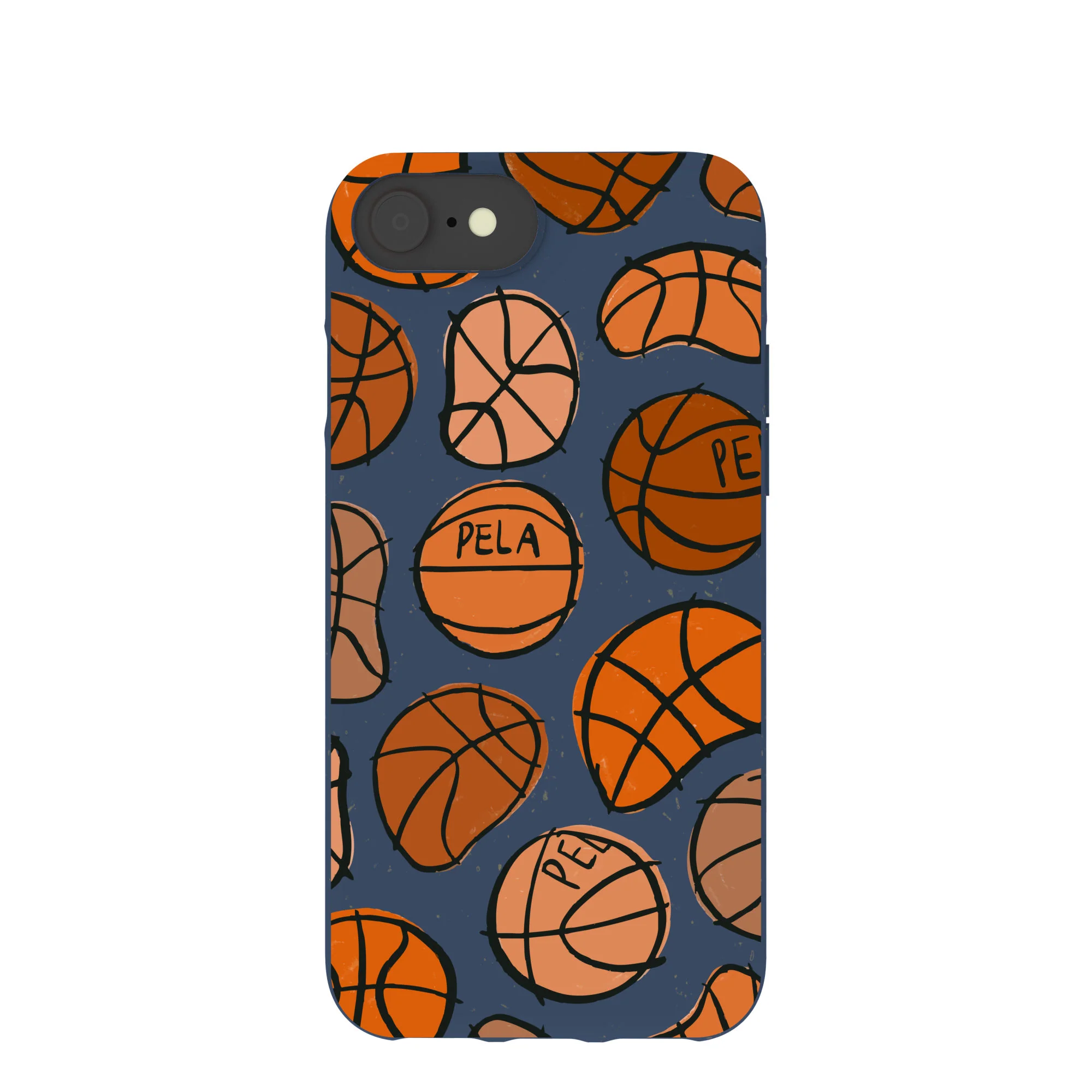 Navy Blue Slam Dunking iPhone 6/6s/7/8/SE Case