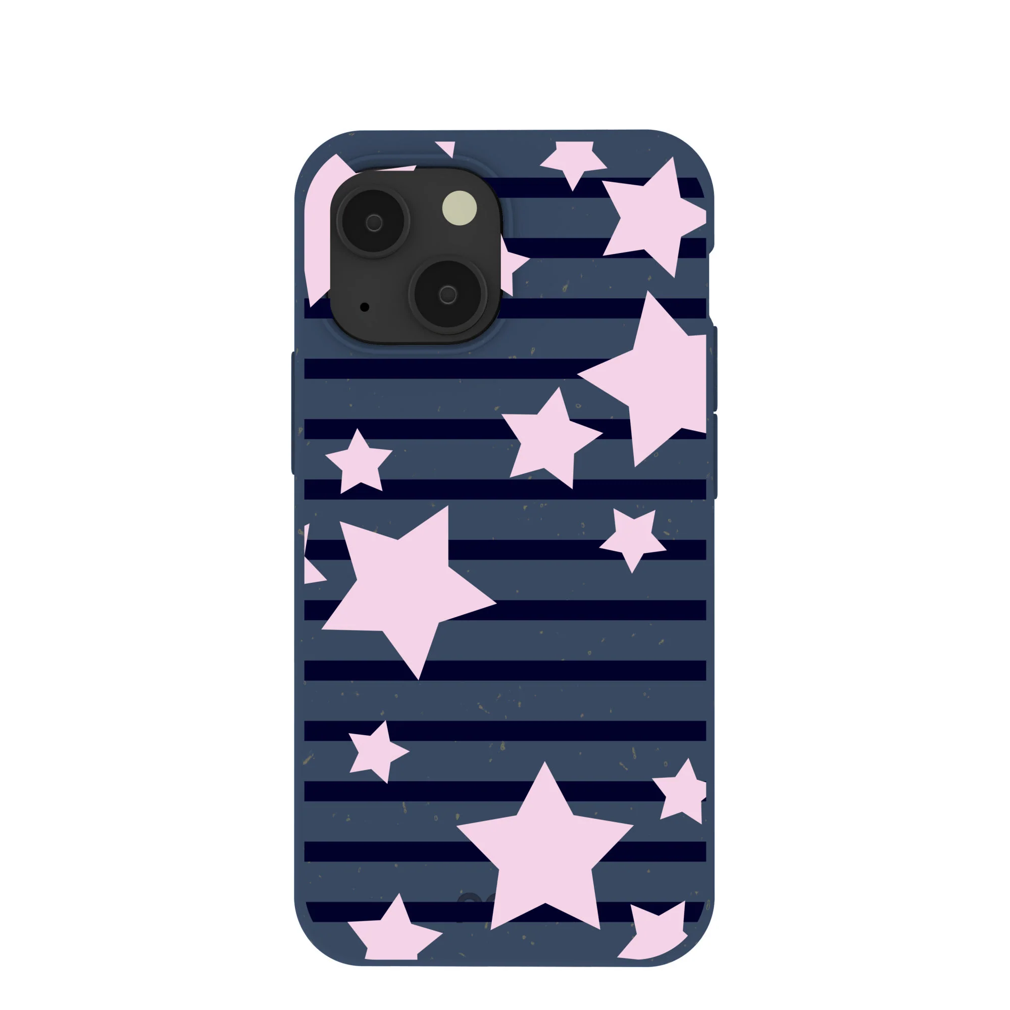 Navy Blue Star Girl Blush iPhone 13 Mini Case