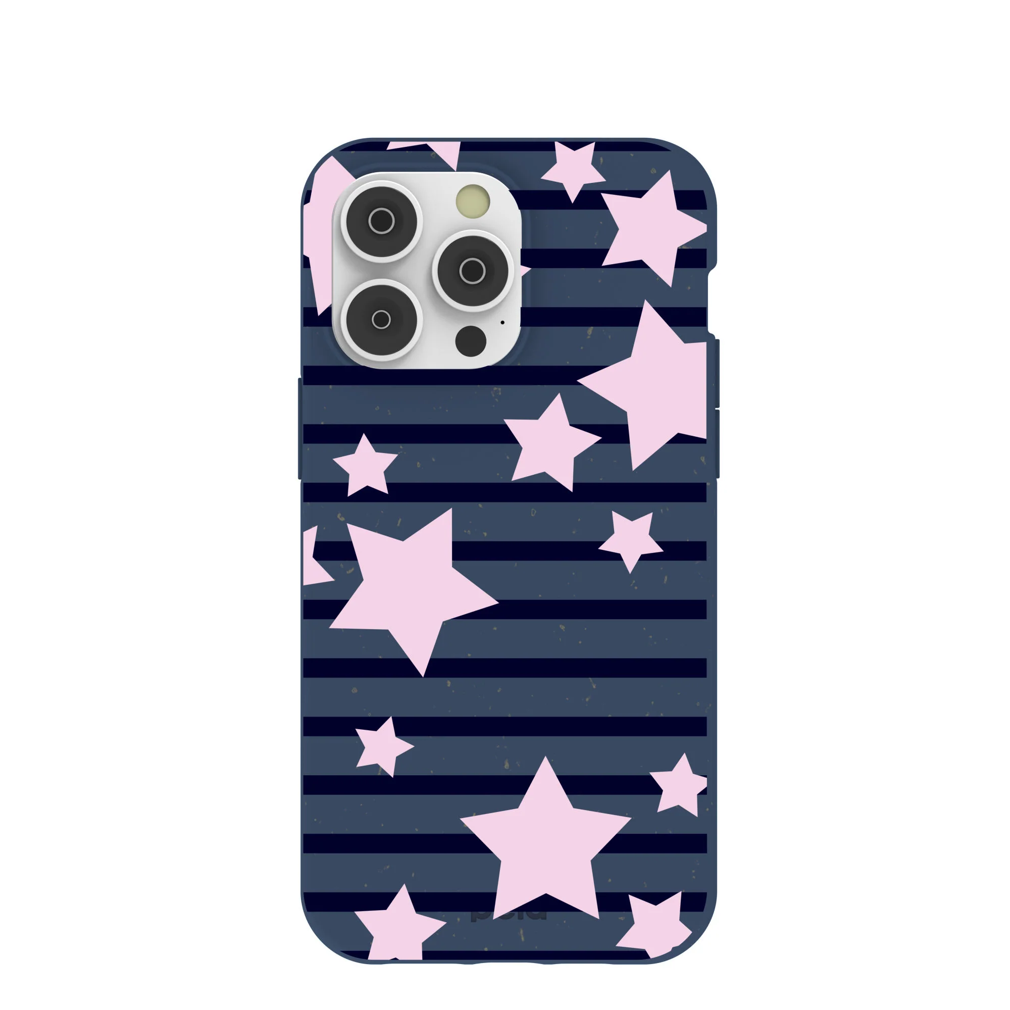 Navy Blue Star Girl Blush iPhone 14 Pro Max Case