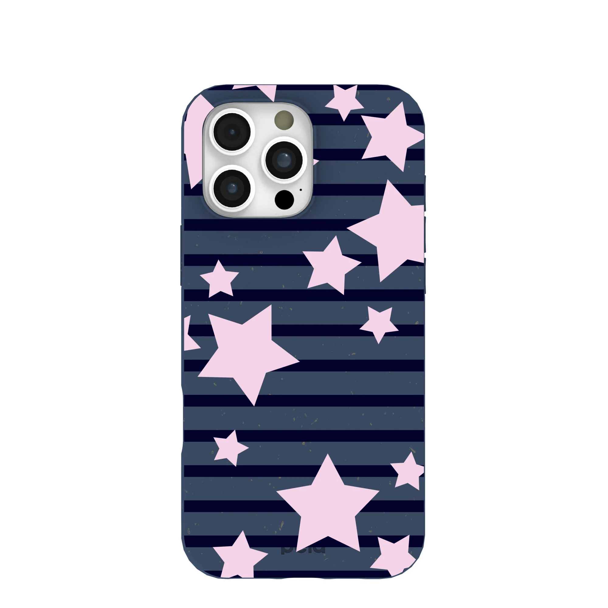 Navy Blue Star Girl Blush iPhone 16 Pro Max Case