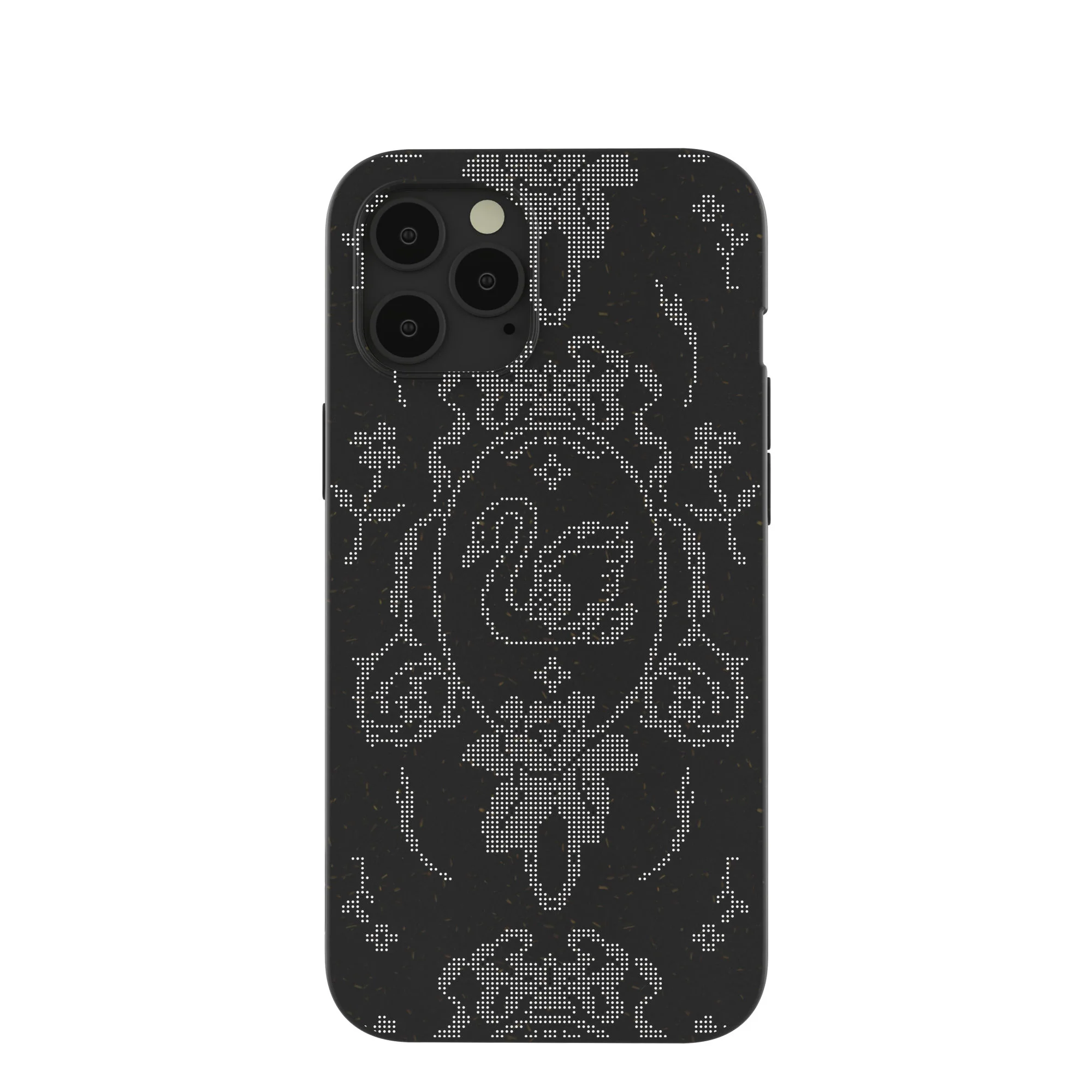 Black Studded Swan iPhone 12 Pro Max Case
