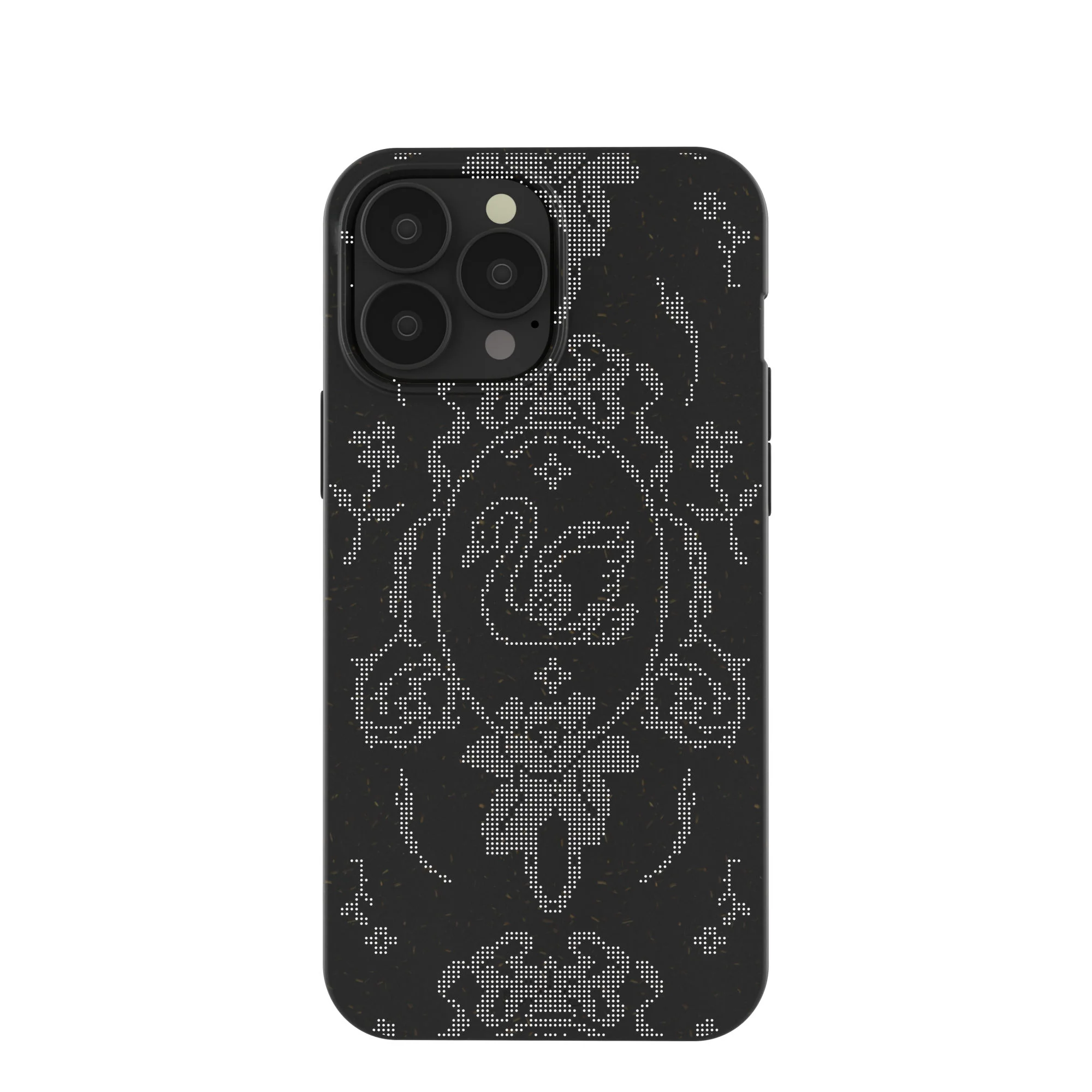 Black Studded Swan iPhone 13 Pro Max Case