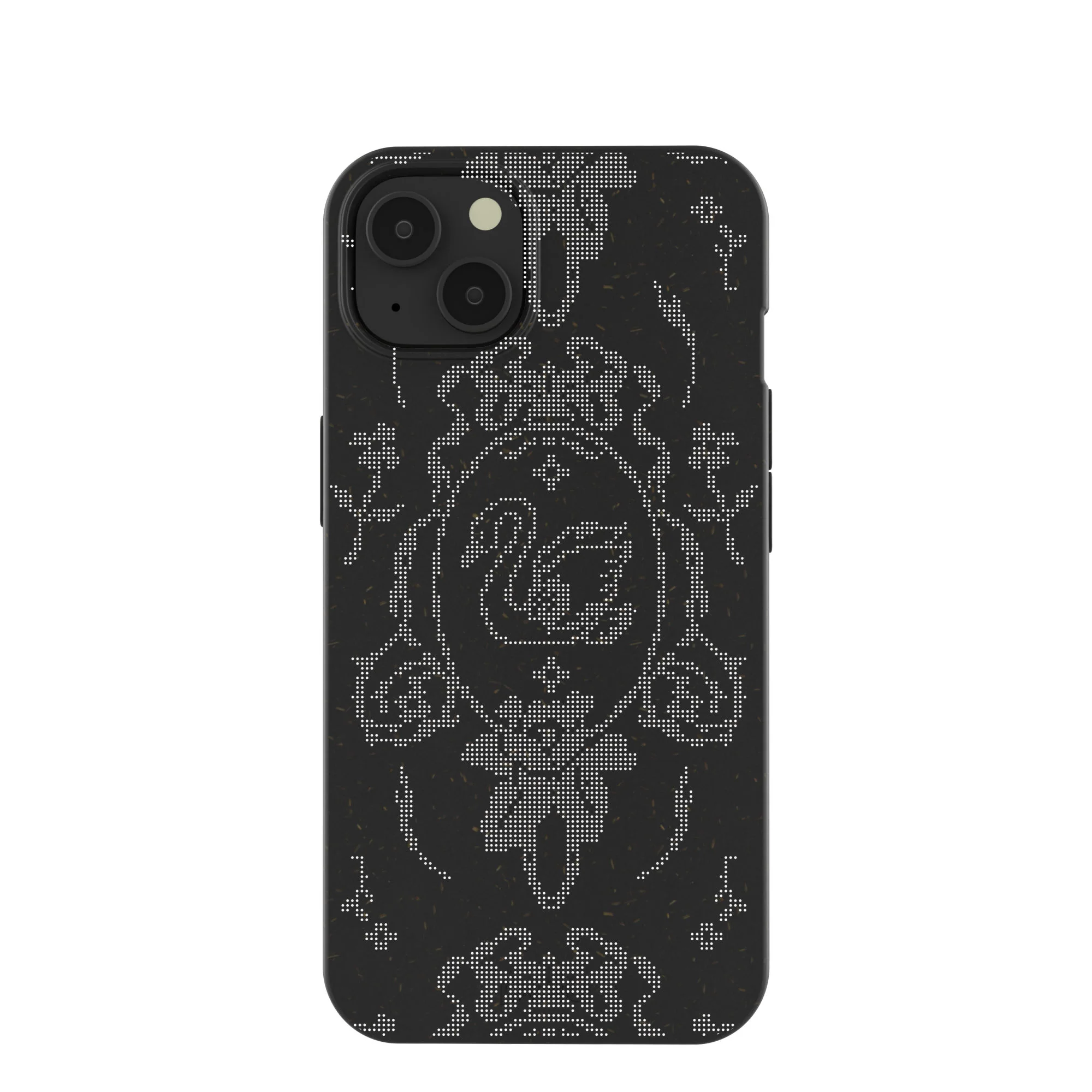 Black Studded Swan iPhone 13 Case