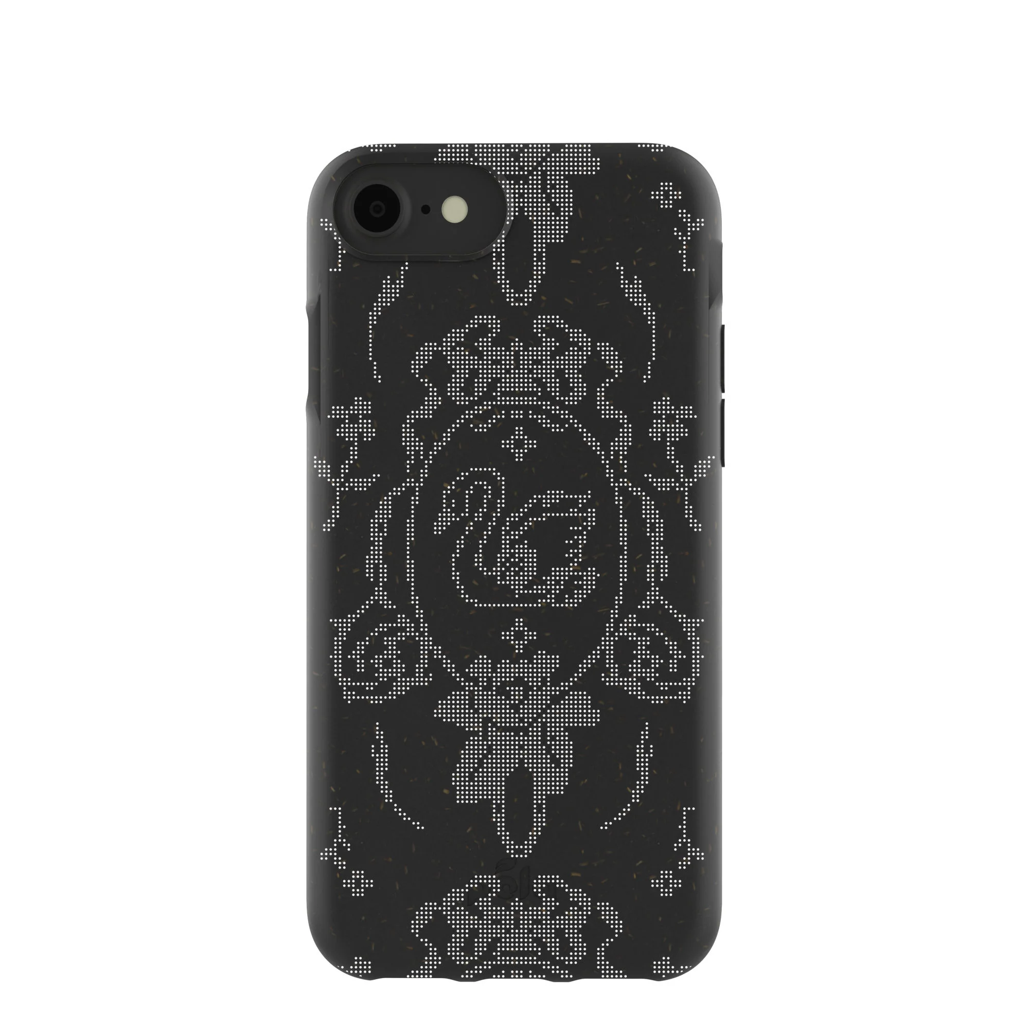 Black Studded Swan iPhone 6/6s/7/8/SE Case