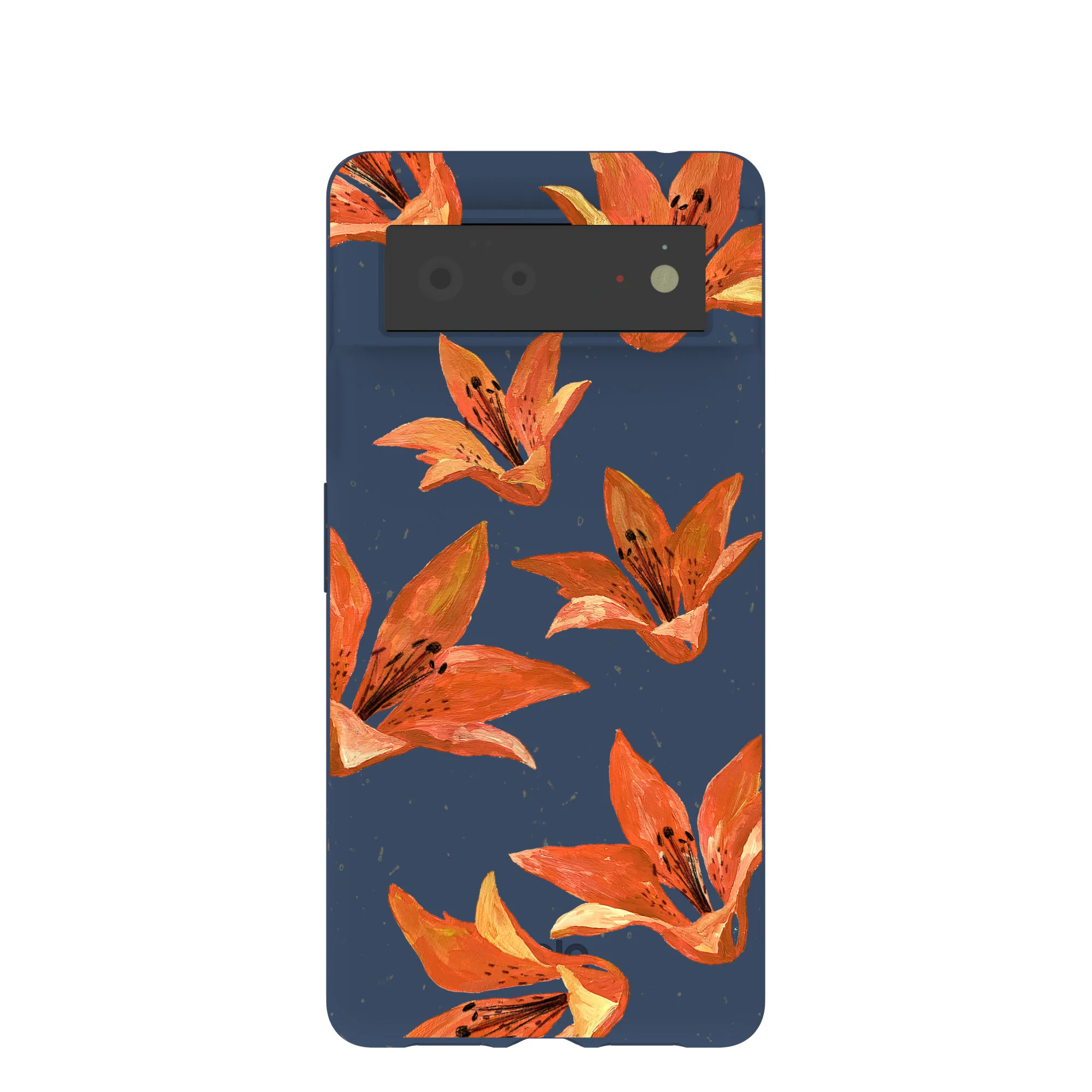 Navy Blue Tiger Lily Google Pixel 6 Case