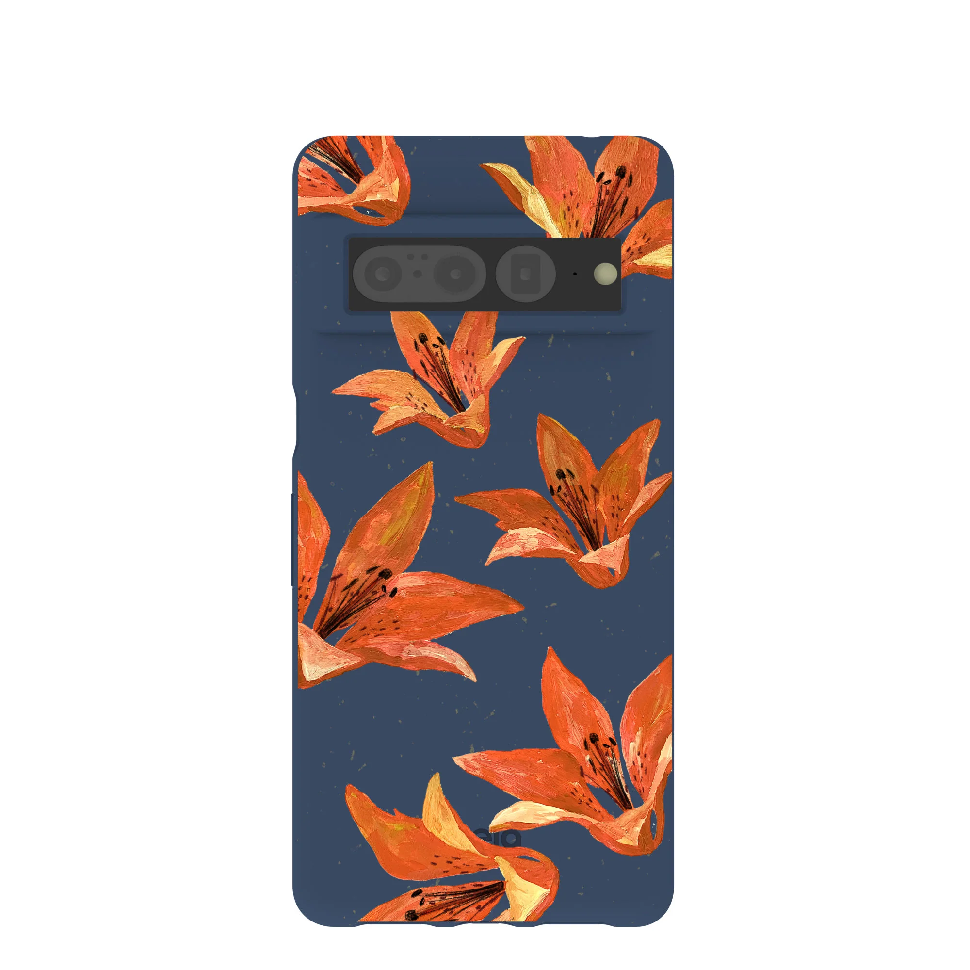 Navy Blue Tiger Lily Google Pixel 7 Pro Case