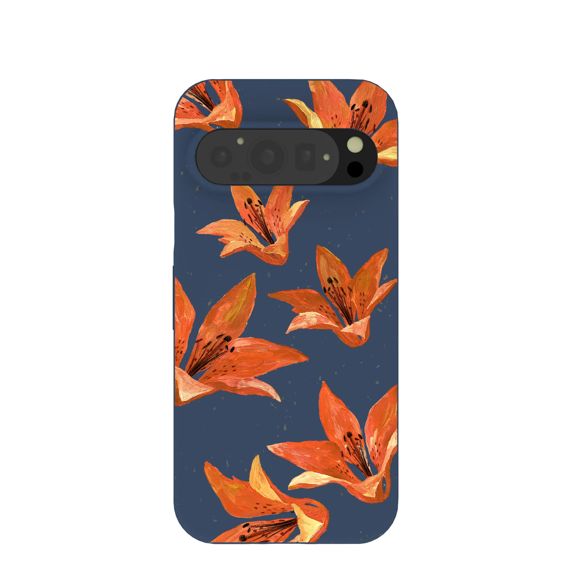 Navy Blue Tiger Lily Google Pixel 9/9 Pro Case
