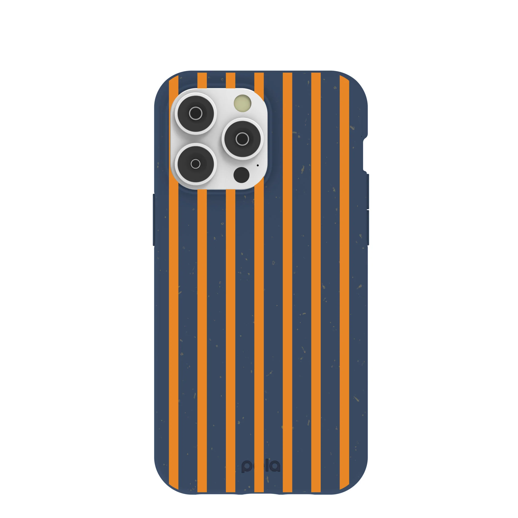 Navy Blue Tiger Tail Stripes iPhone 14 Pro Max Case