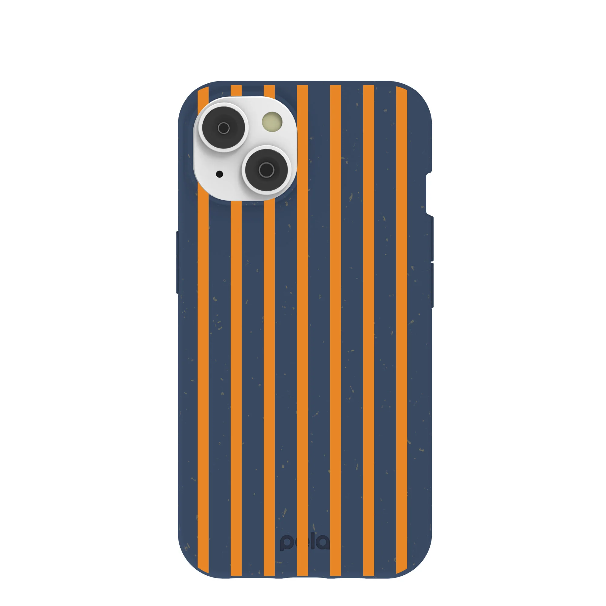Navy Blue Tiger Tail Stripes iPhone 14 Case