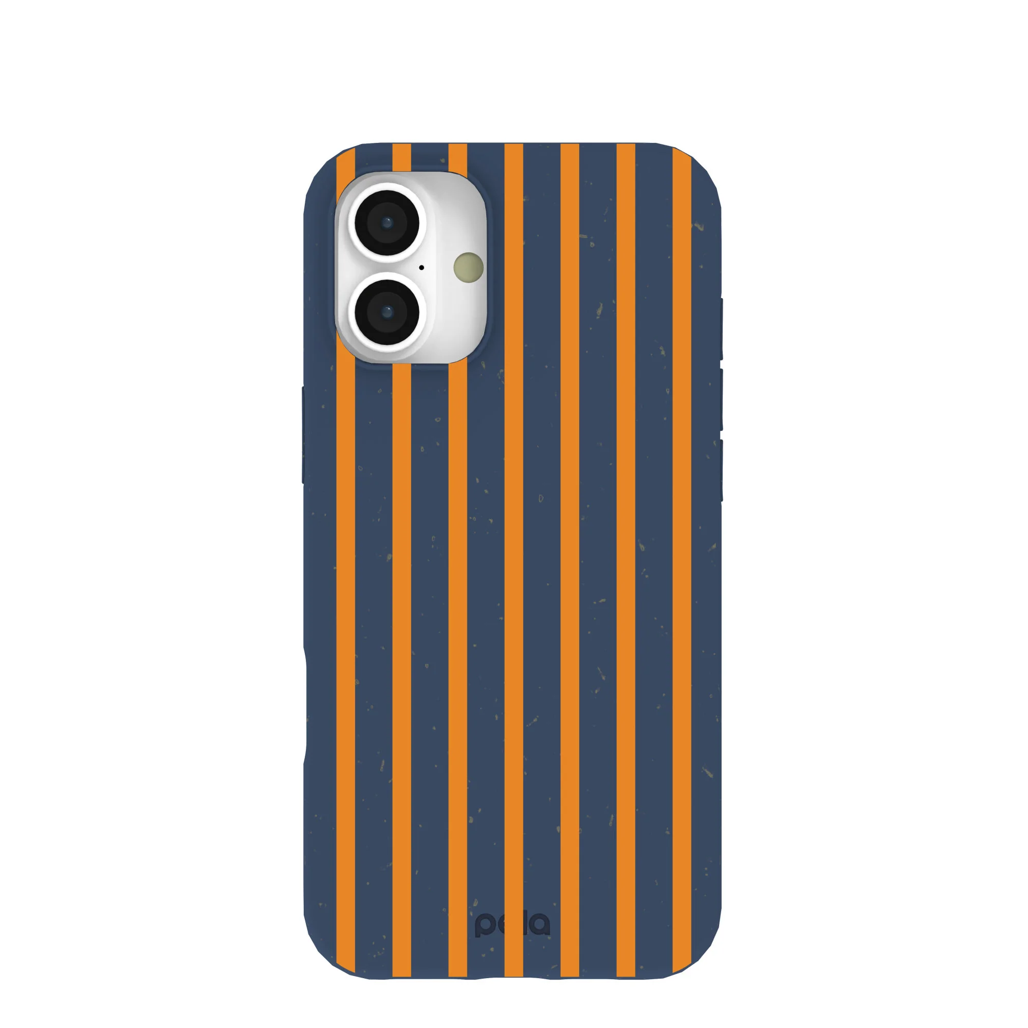 Navy Blue Tiger Tail Stripes iPhone 16 Plus Case