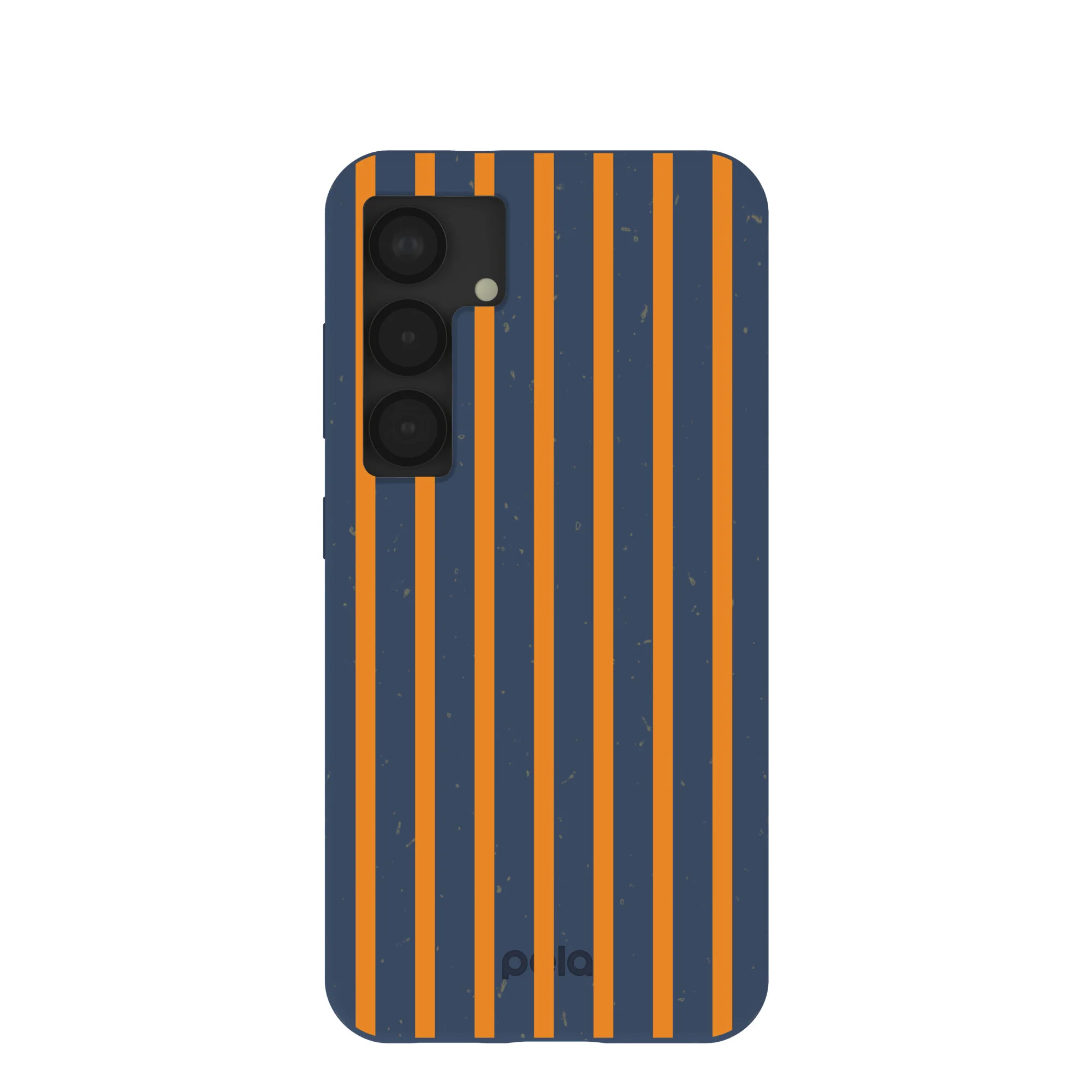 Navy Blue Tiger Tail Stripes Samsung Galaxy S25 Case
