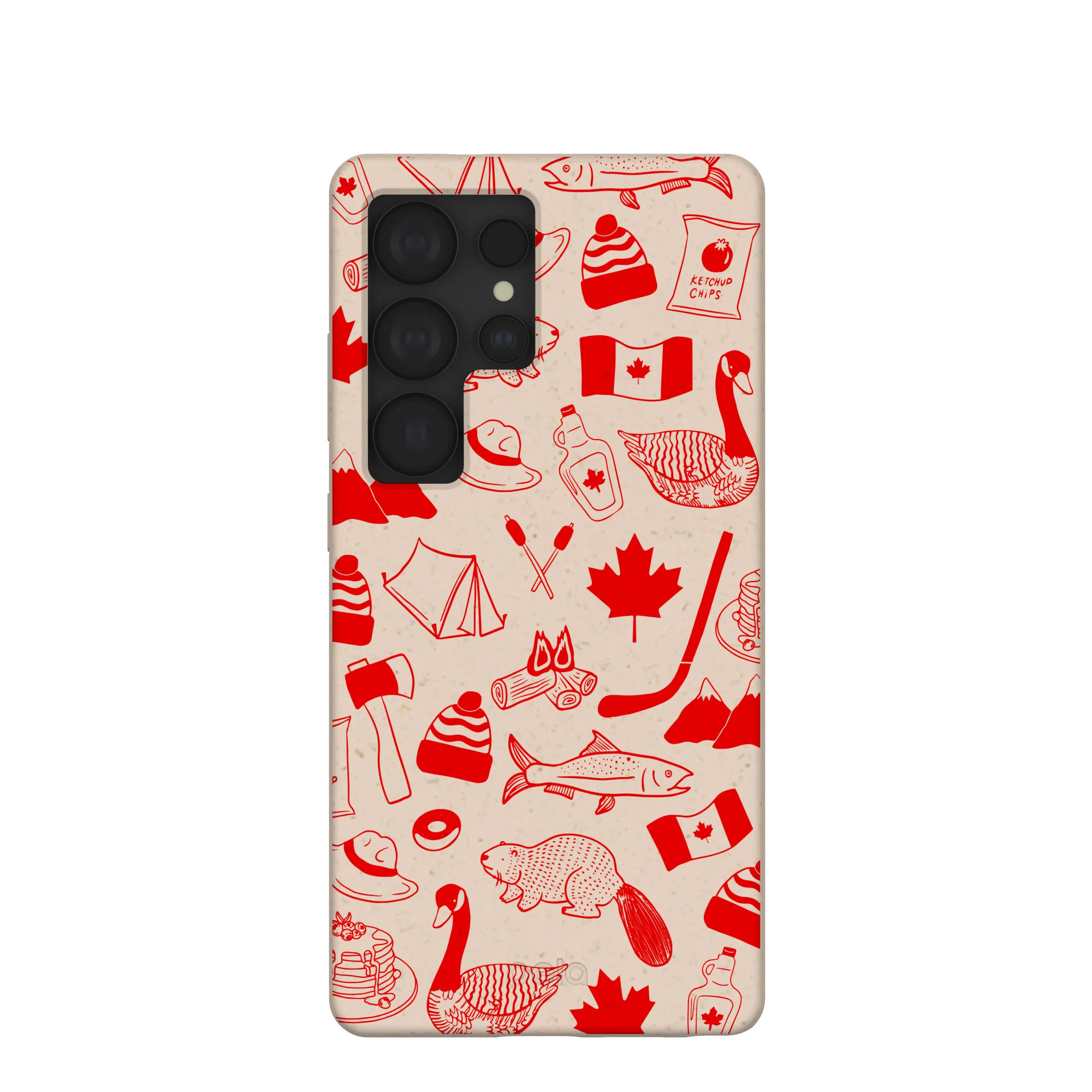 Seashell True North Red Samsung Galaxy S25 Ultra Case