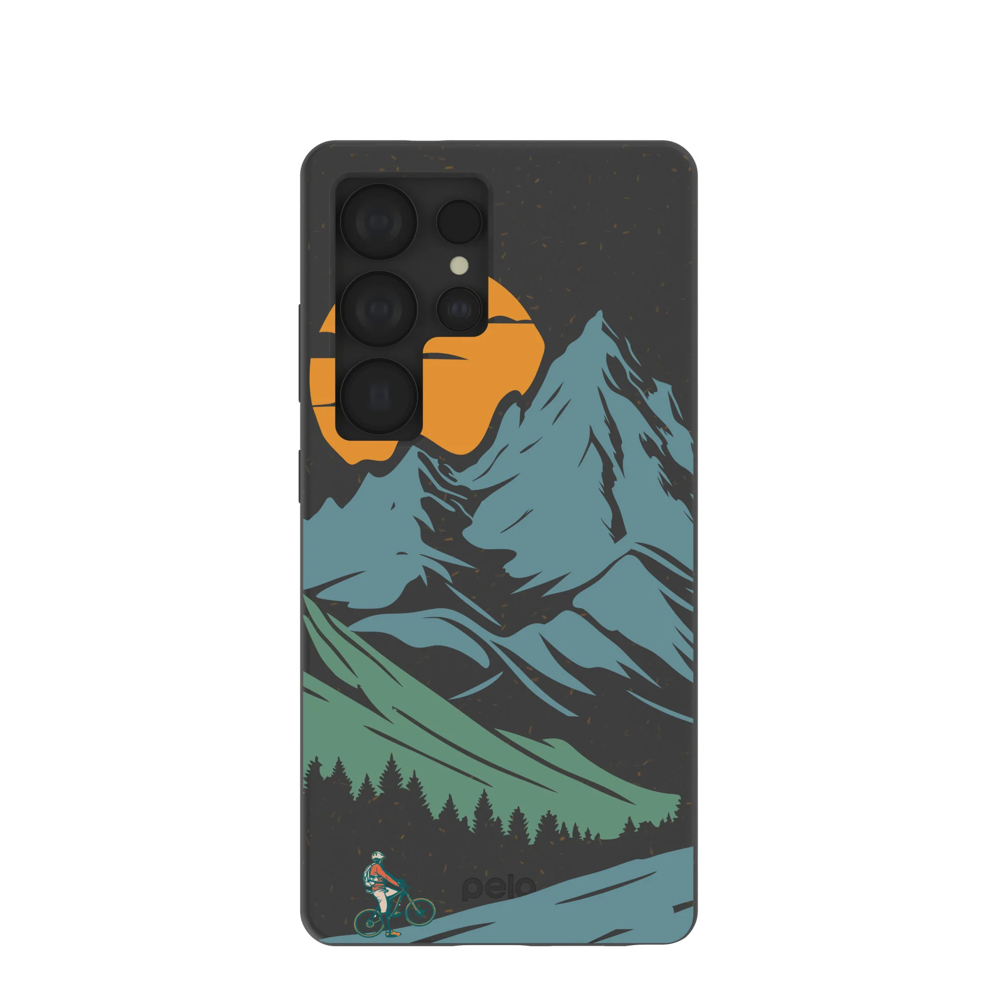 Black Vintage Peaks Samsung Galaxy S25 Ultra Case