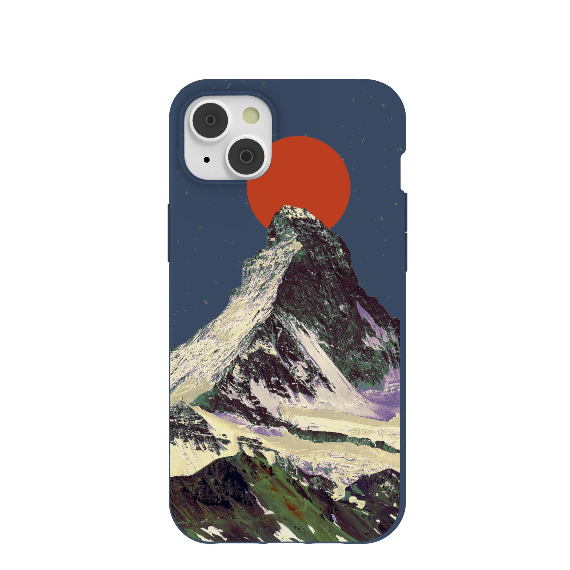 Navy Blue Zenith Sun iPhone 14 Plus Case